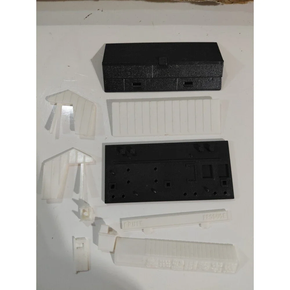 Plasticville 4902 HO Gauge Model Railroad Assortment Houses Church Station w/Box